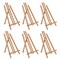 14" Medium Tabletop Display Easel - Beechwood Artist A-Frame Display Stand, Wooden Easel for Painting, Canvas Stand, (Pack of 6) Classrooms Events Photo Picture Sign Holder